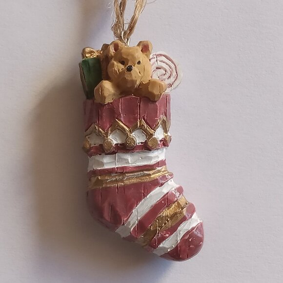 ๐ฏ 10 for $12 / Small Vintage Stocking Christmas Tree Ornament - Picture 3 of 10